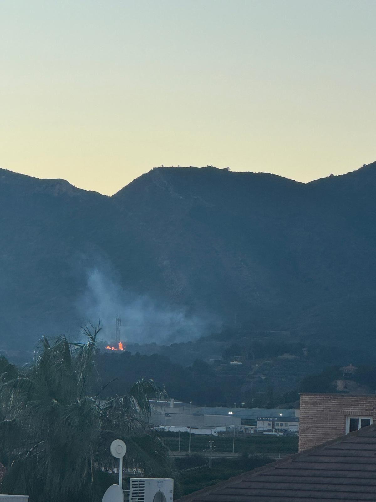 El incendio entre Nules y la Vilavella.