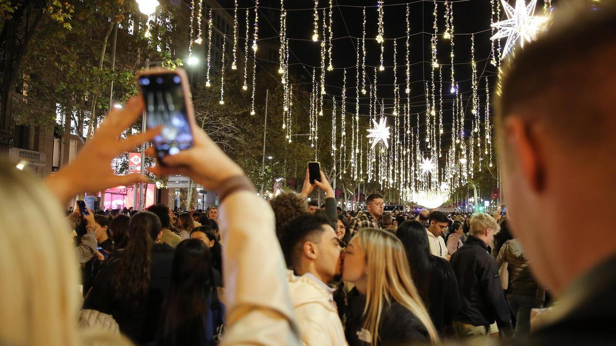 Encendido de las luces de Navidad en Barcelona