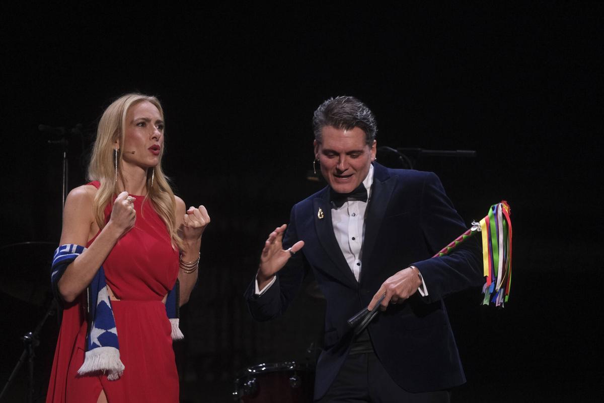 Salva Reina y Kira Miró durante la gala del Festival de Málaga 2026.