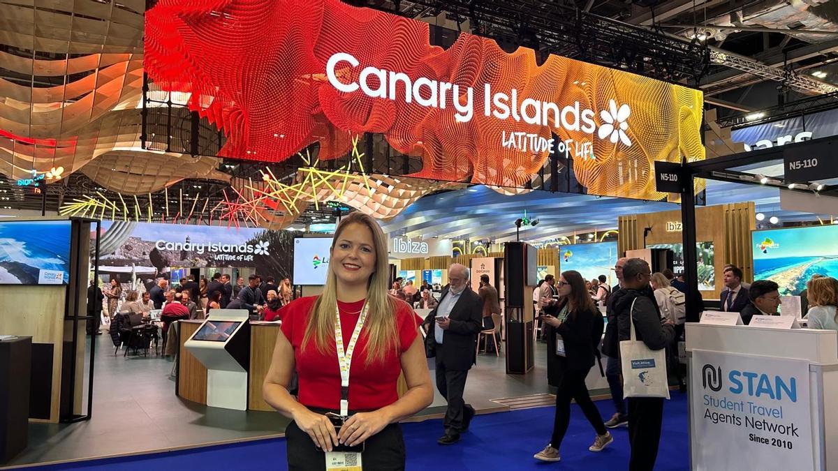 Ylenia Vega en la World Travel Market de Londres