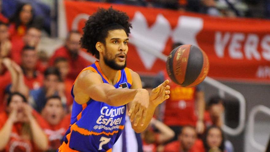 Louis Labeyrie, durante el partido en Murcia.