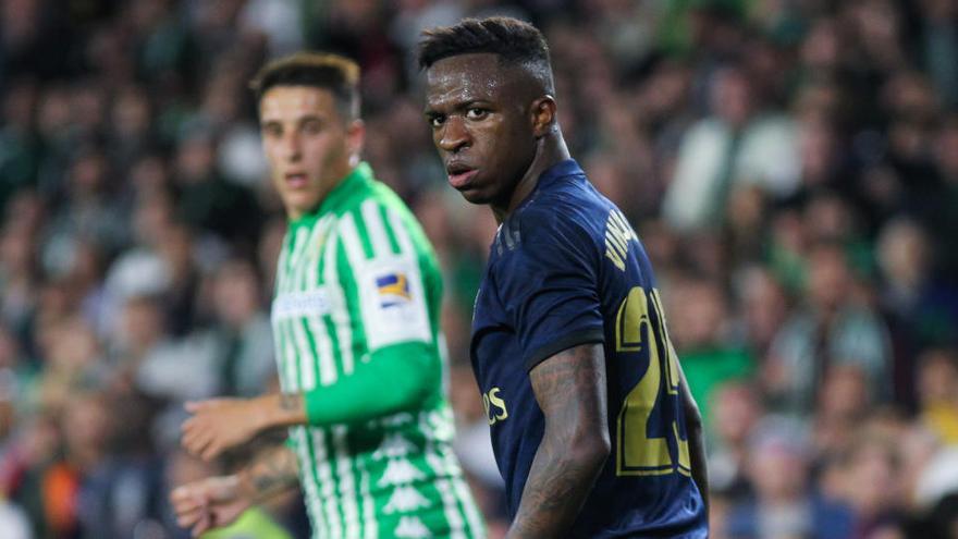 Vinicius, en el Betis-Real Madrid.