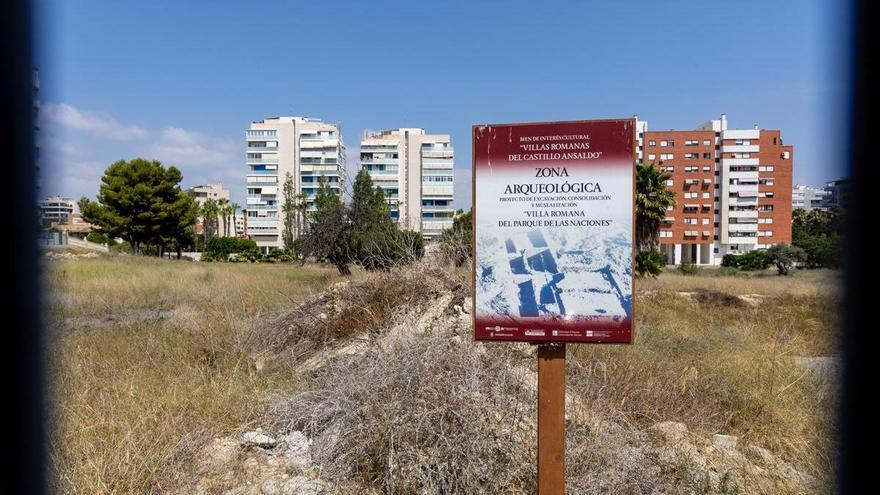 El yacimiento del Parque de las Naciones de Alicante, de promesa de museo a solar de nuevo abandonado