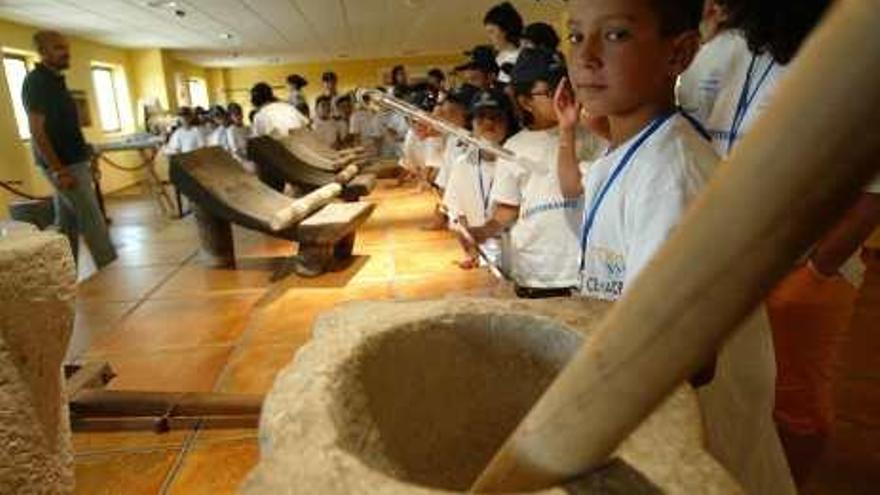 Una visita de escolares al Museo del Turrón de Xixona.