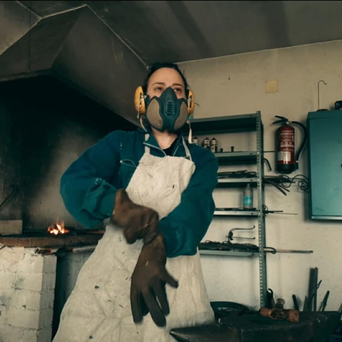 Ana Doñate Solsona, en su taller.