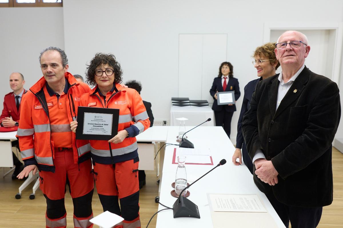 La entrega de medallas a la Policía Foral de Navarra.