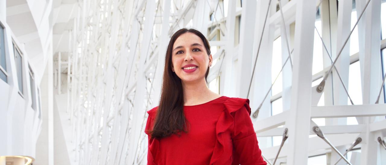 Marta López en la Cidade da Cultura.