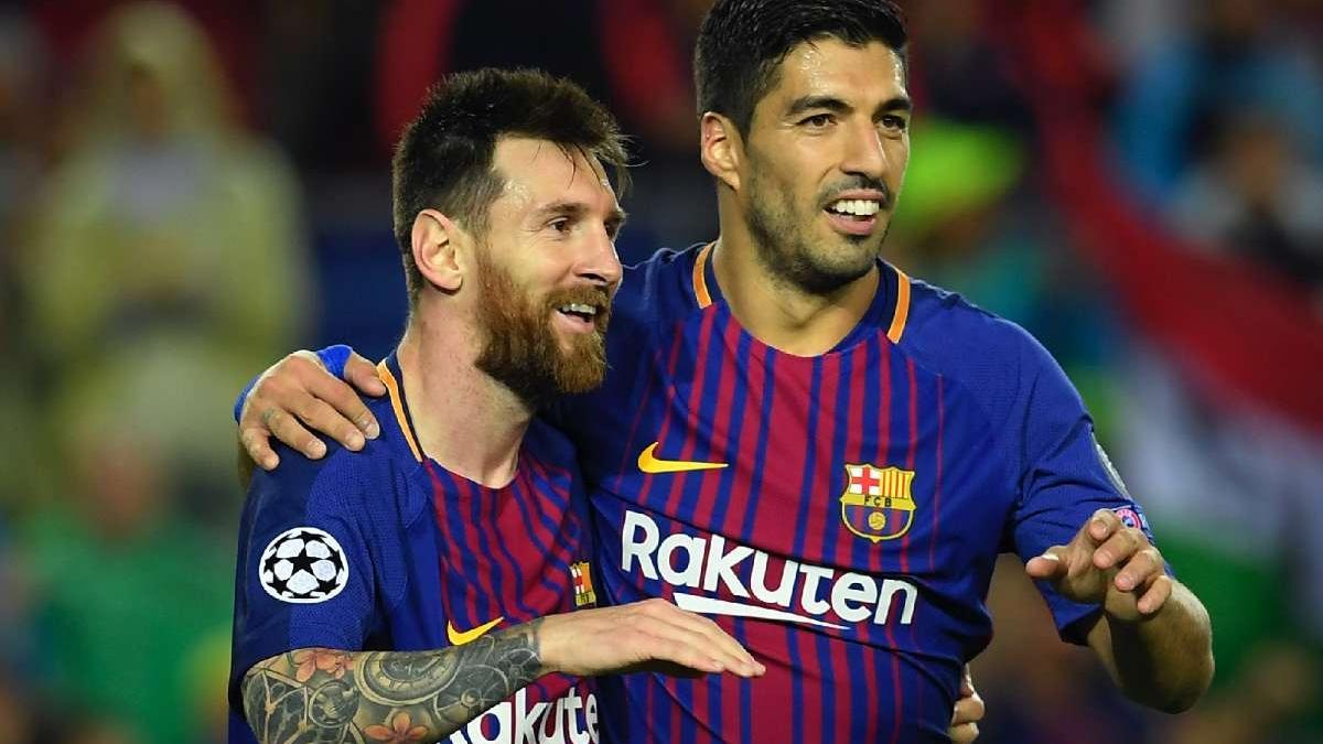 Messi y Suárez se reencuentran en vacaciones, y atentos al bañador del uruguayo