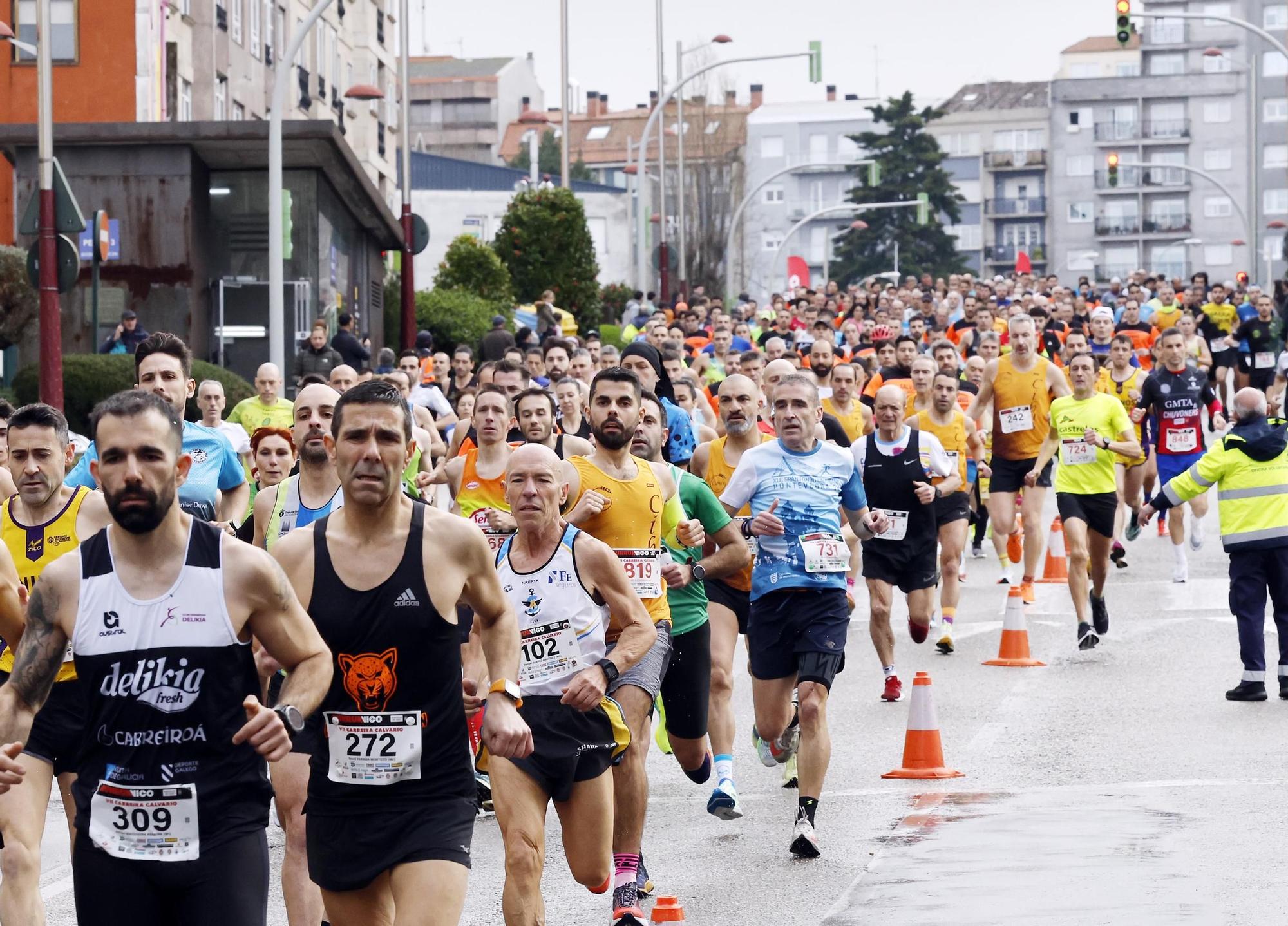 Centenares participantes en la "Carreira Calvario 5+5"