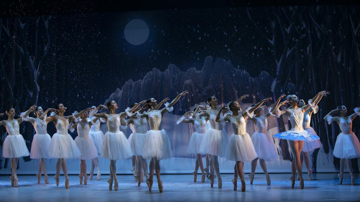 El Ballet de Barcelona durante una representación de ‘El cascanueces’.