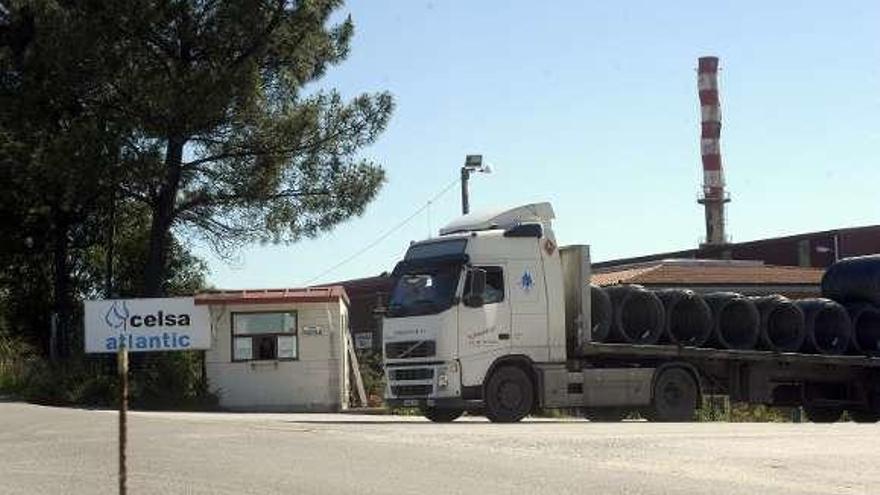 Entrada a las instalaciones de Celsa Atlantic. // Víctor Echave