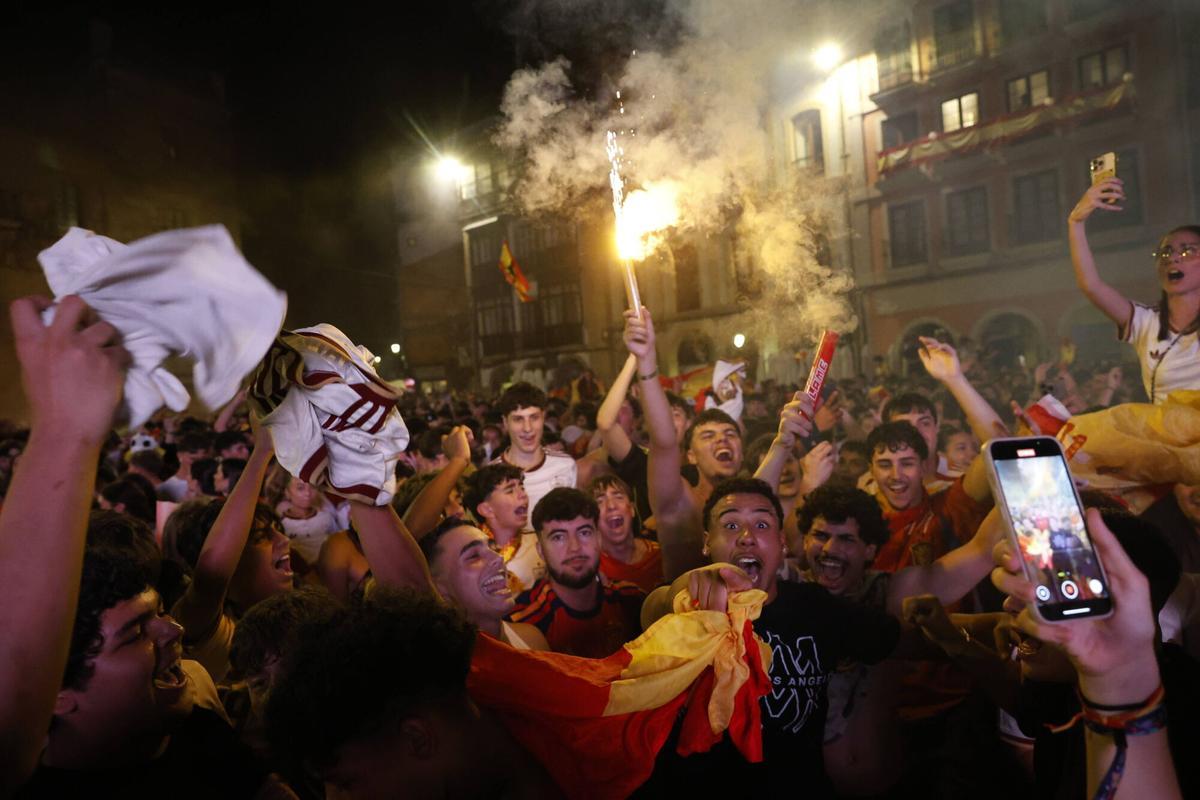 Las celebraciones del Mundial en Avilés, en imágenes