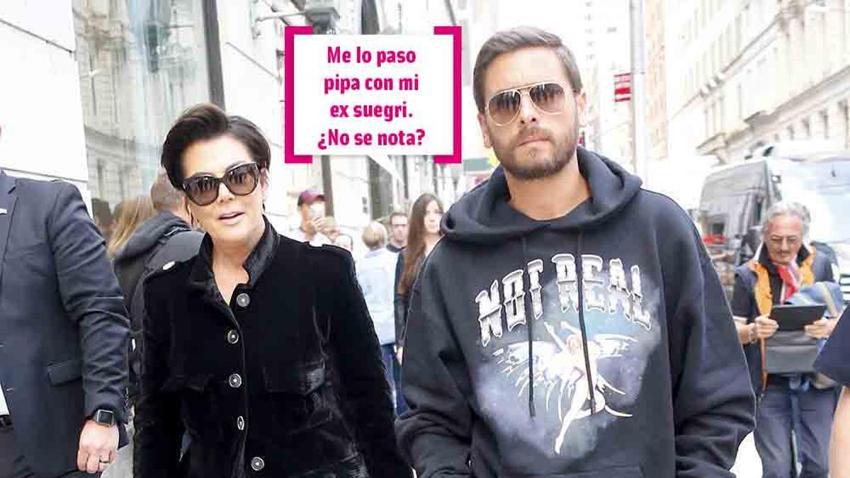 Kris Jenner y Scott Disick en Nueva York