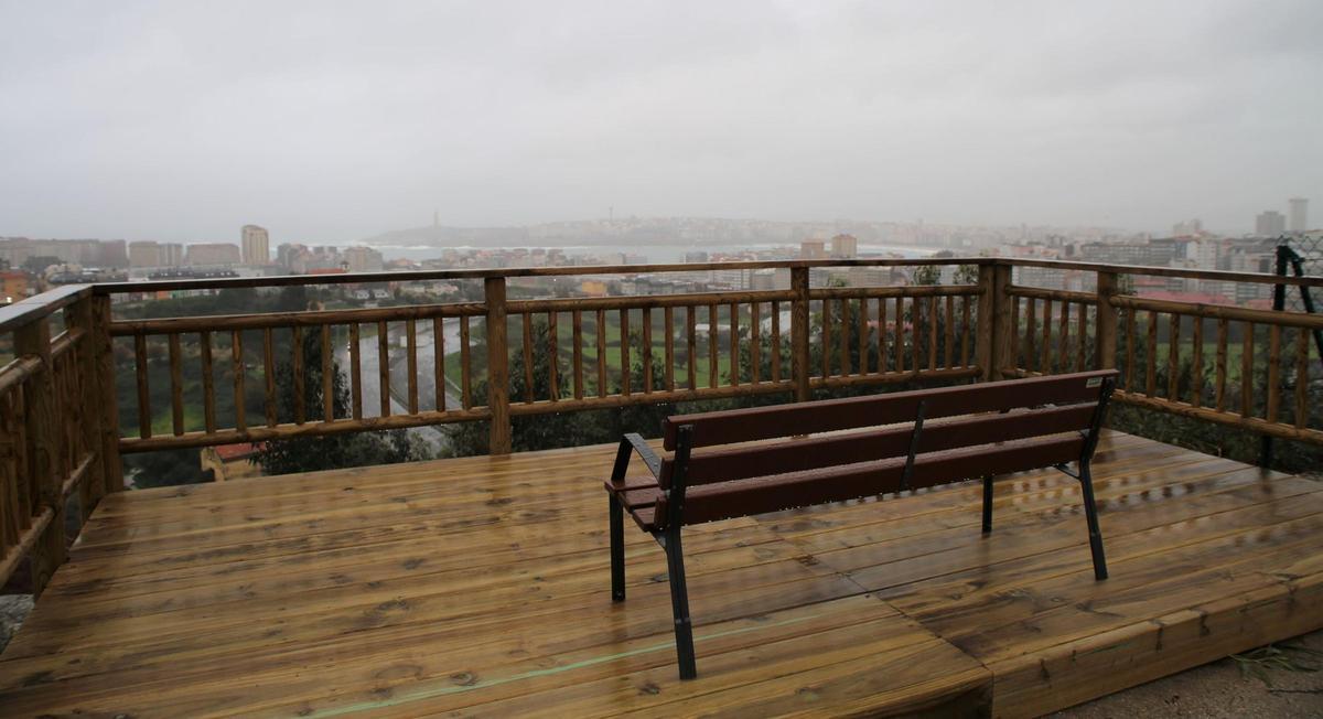 Un banco con vistas en Bens