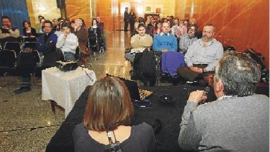 Un momento de la charla impartida sobre el cannabis ayer en Castelló.