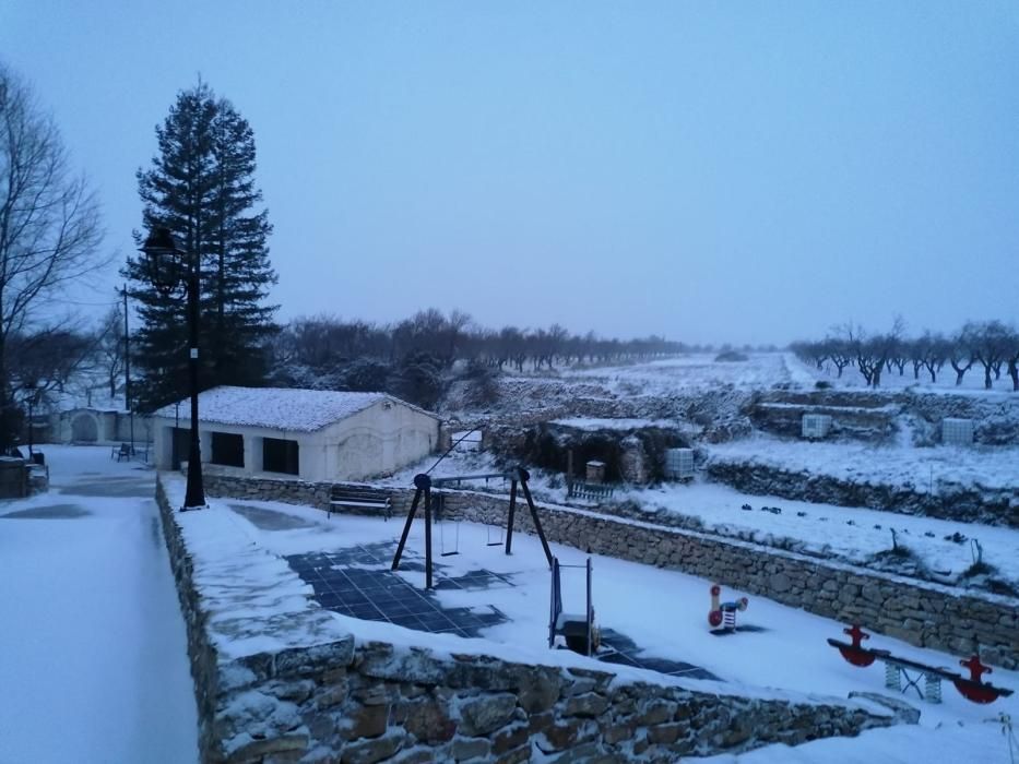 La nieve llega a Aras de los Olmos