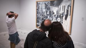 Visitantes en el Museu Picasso durante la Nit dels Museus de 2019.