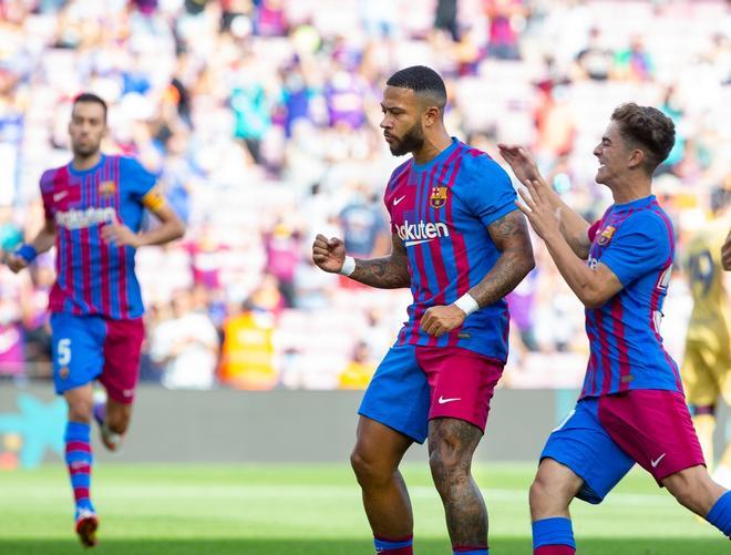 Las mejores imágenes del Barça - Levante: Ansu Fati, Depay, de Jong, Gavi, Nico...