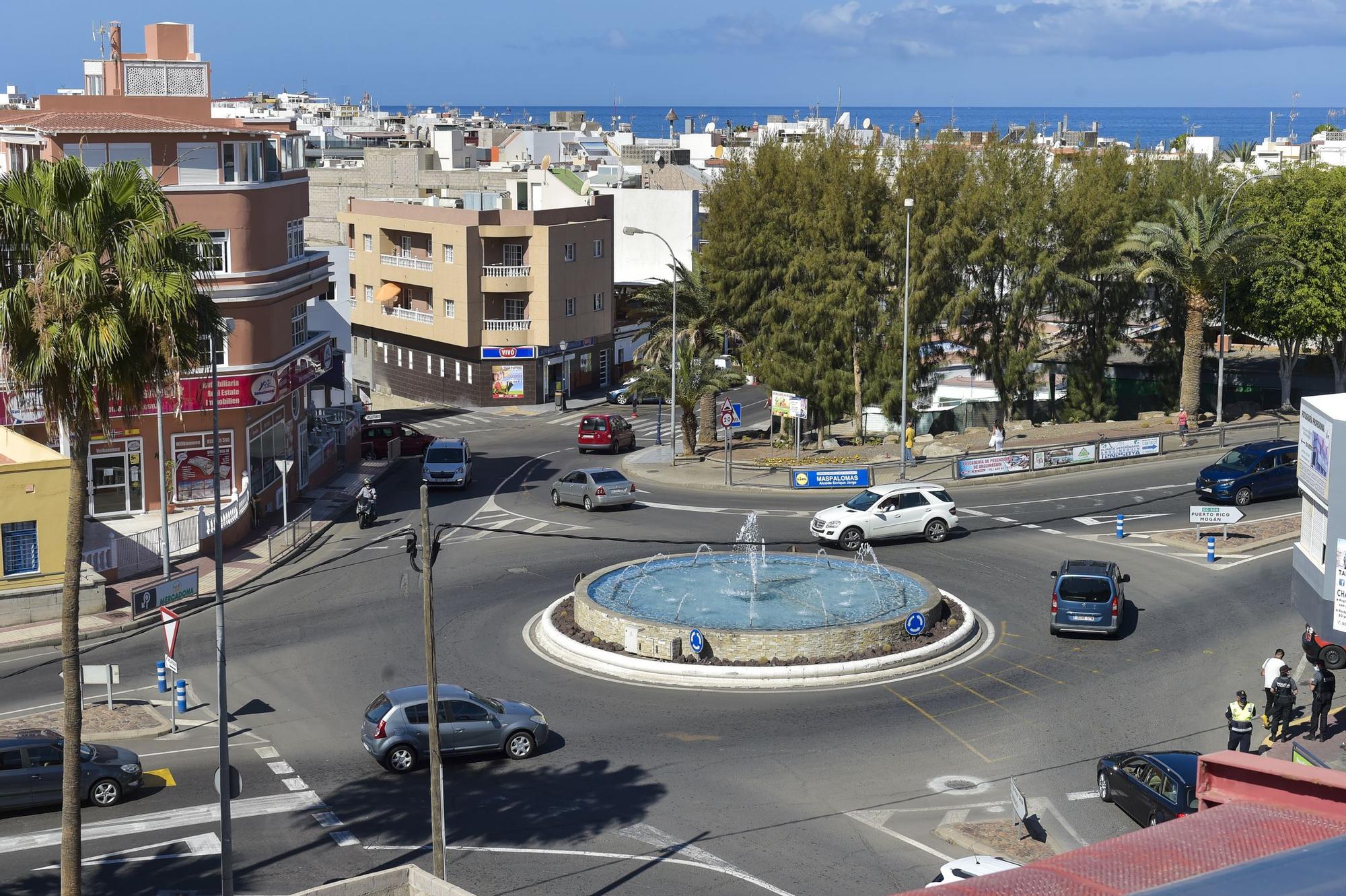 Manifestación en Arguineguín por la construcción de un paso subterráneo