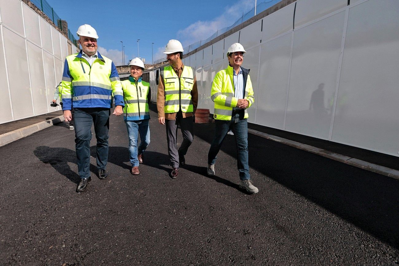 Visita a las obras del desvío de la carretera de La Esperanza (TF-24) a la altura de la rotonda del Padre Anchieta