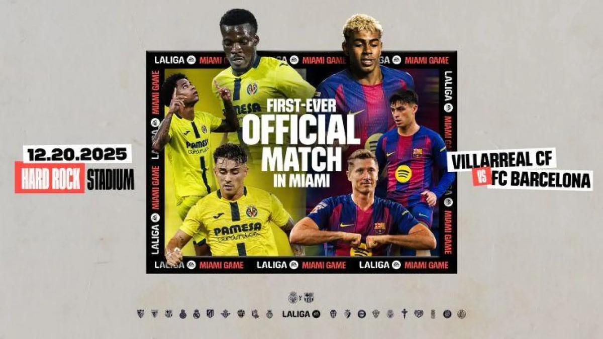 LaLiga anuncia con un cartel representativo su primer partido en Miami