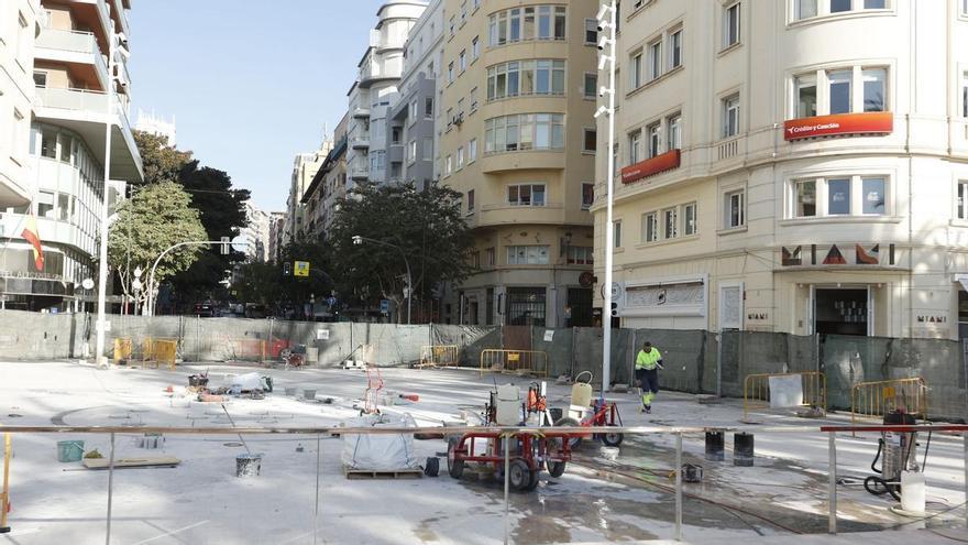 Las obras del fondo de saco entre la Rambla y la Explanada se alargan hasta marzo