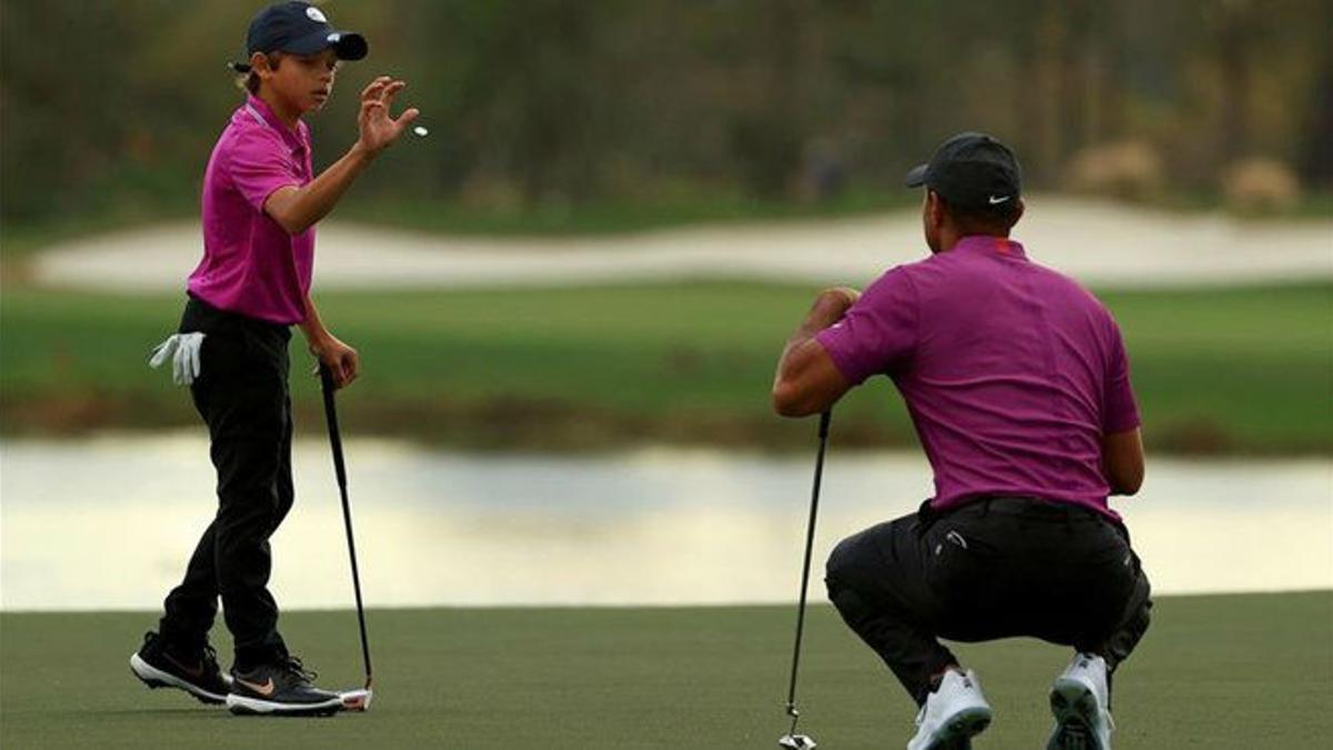 Tiger Woods: "Jugar junto a mi hijo Charlie ha sido increíble"