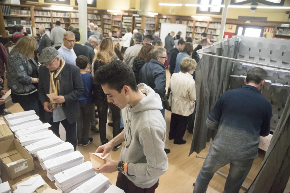 Jornada electoral del 28-A a la Catalunya Central