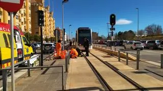 El tranvía arrolla a un hombre en Dénia