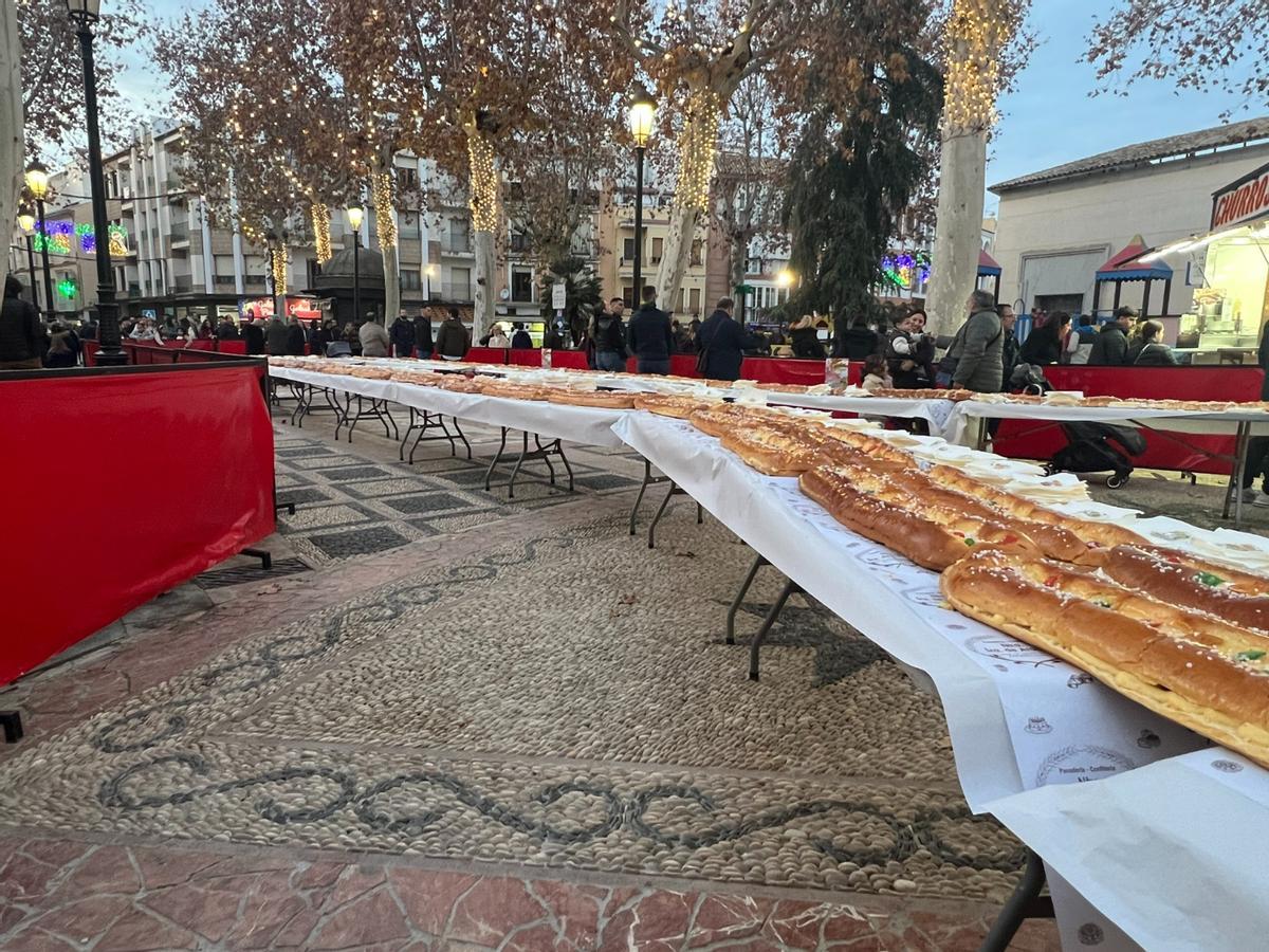 Roscón de Reyes gigante de Lucena del año pasado.