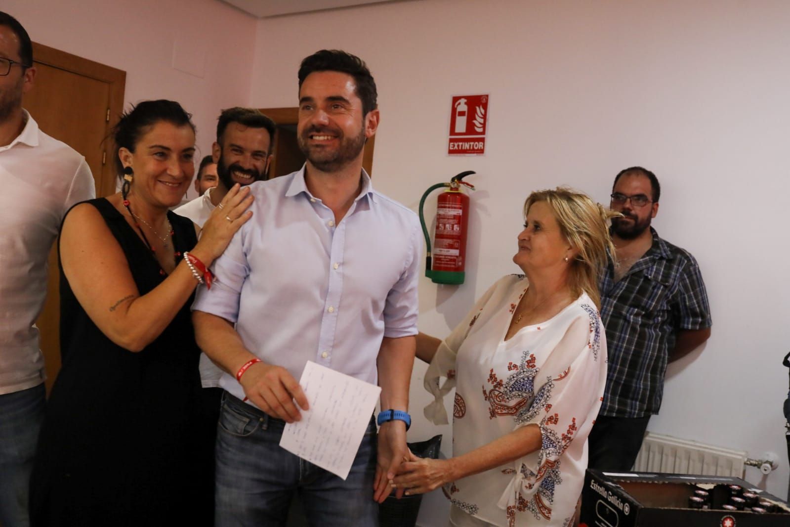 David Gago, Ana Sánchez, Antidio Fagúndez y Mar Rominguera del PSOE Zamora en las elecciones generales de 2023.jpeg