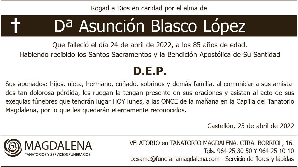 Dª Asunción Blasco López