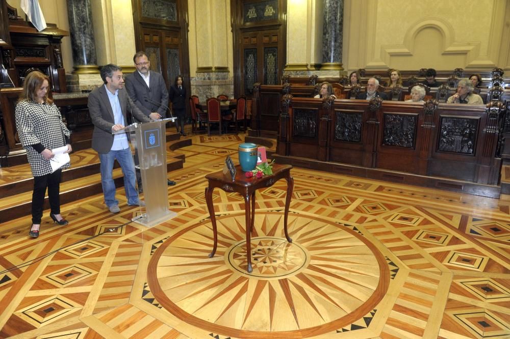 Homenaje a María Teresa Alvajar de la CRMH en A Co