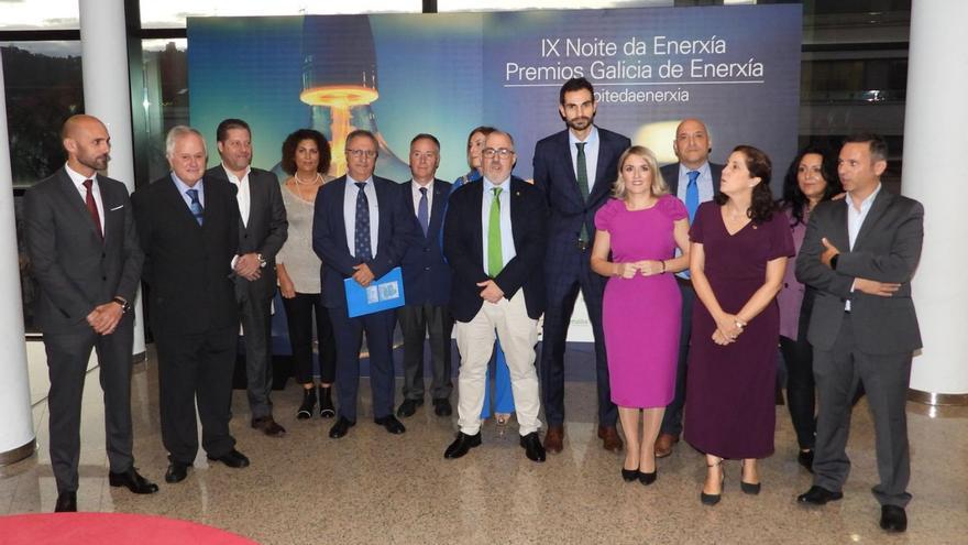 Premiados y organizadores del evento que se celebró ayer en el Auditorio. | // FERNANDO CASANOVA