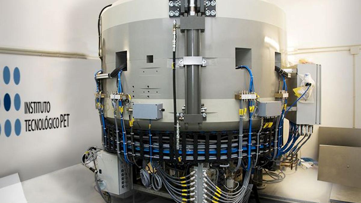 Un ciclotrón en el Instituto Tecnológico PET de Madrid.