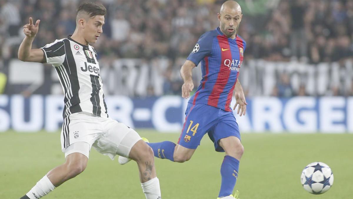 Mascherano hizo un mal partido contra la Juventus