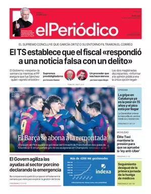 La portada de EL PERIÓDICO del 10 de diciembre de 2025