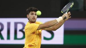 Carlos Alcaraz, durante el torneo de Indian Wells