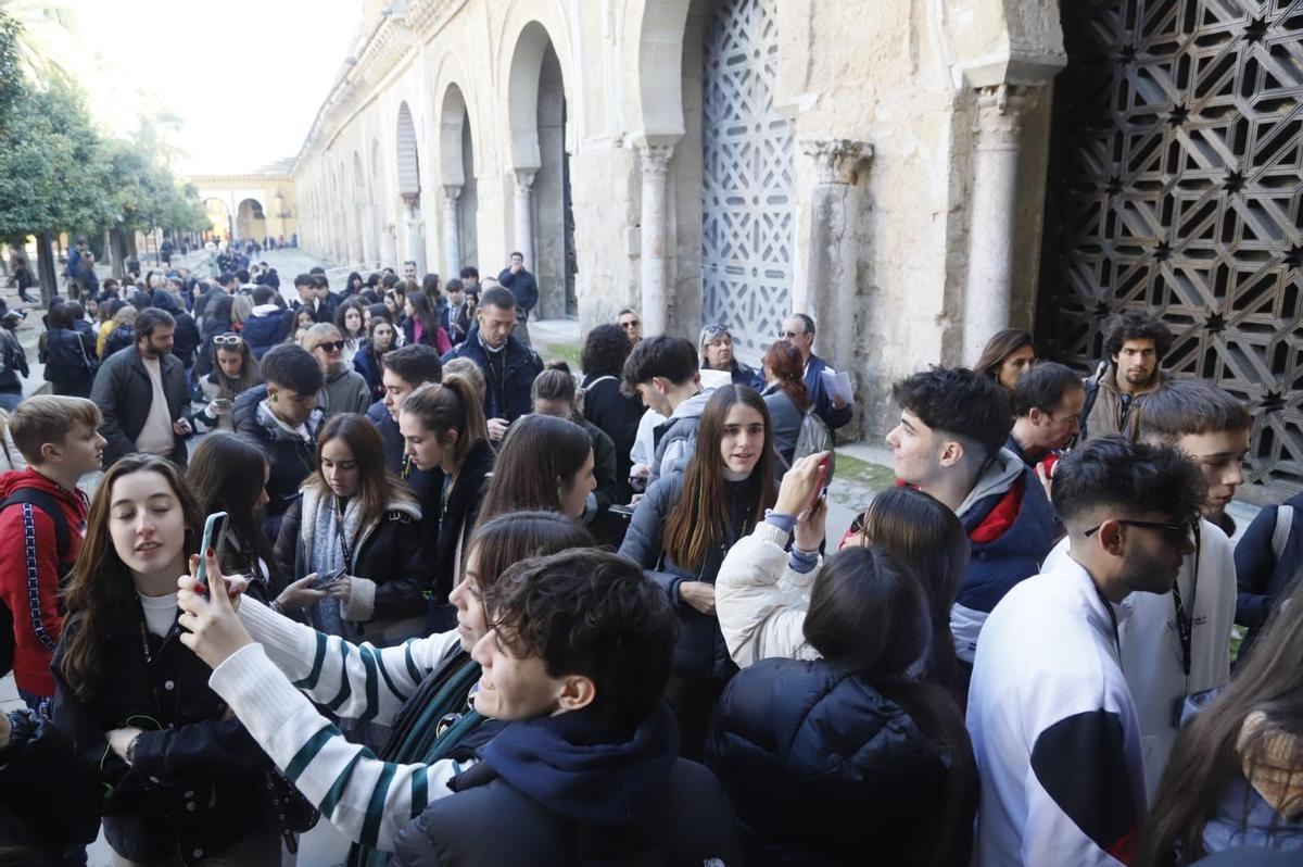 Ambiente navideño en la Mezquita Catedral.