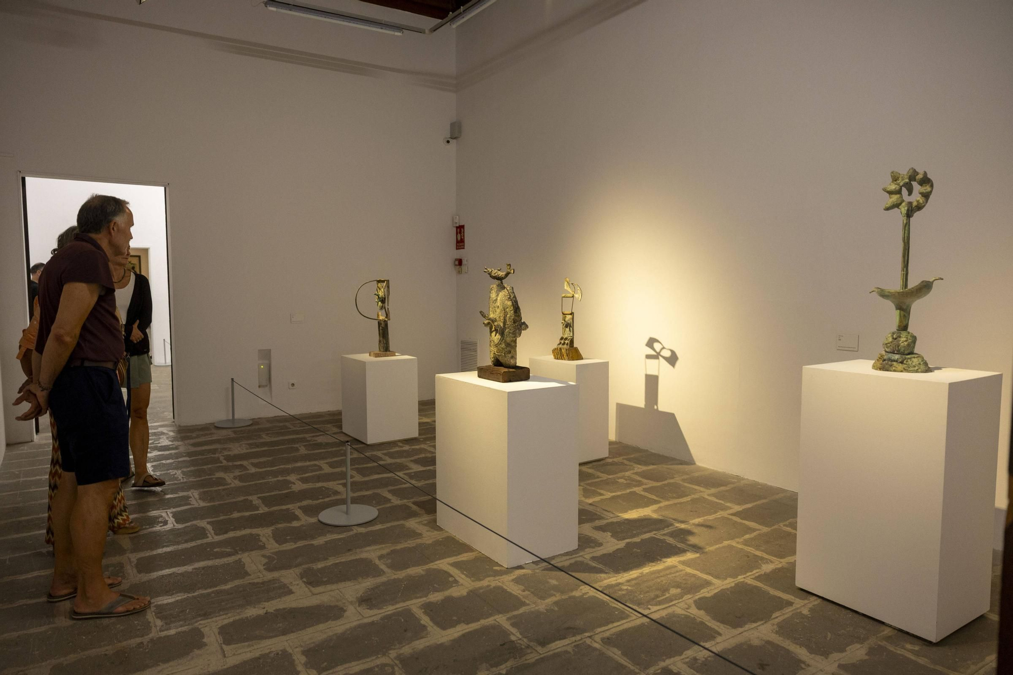 La inauguración de la exposición de Joan Miró en el Casal Solleric