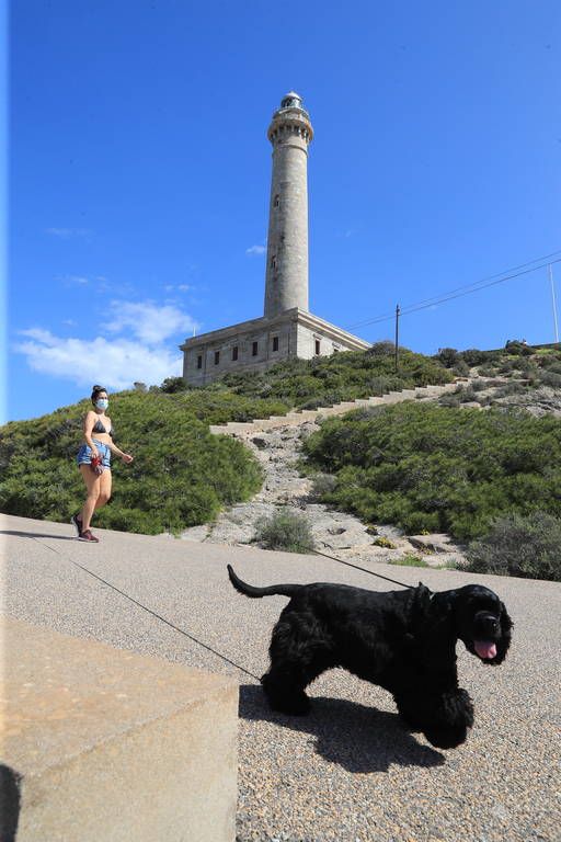 Así estaban hoy Cabo de Palos y La Manga