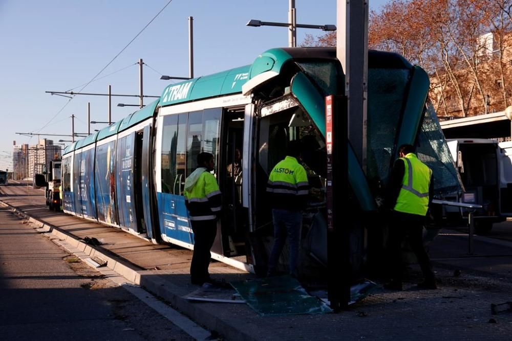 Accident del Trambesòs a Sant Adrià de Besòs