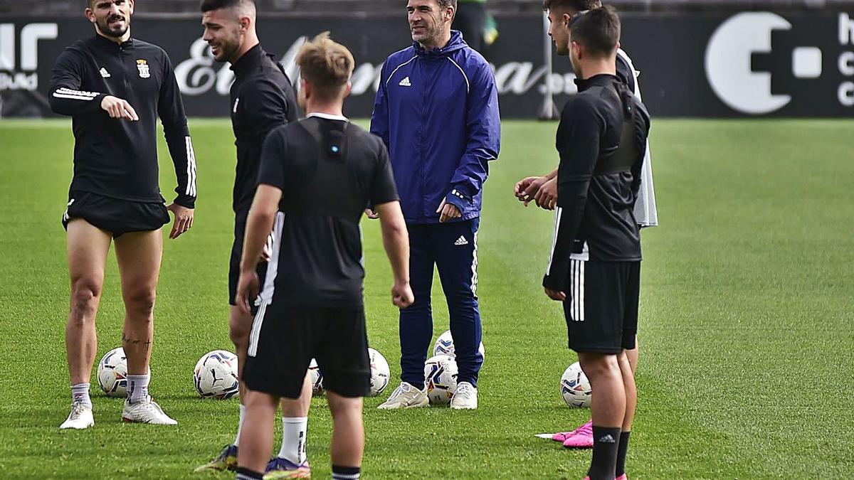 Luis Carrión en un entrenamiento de esta semana. | IVÁN URQUIZAR