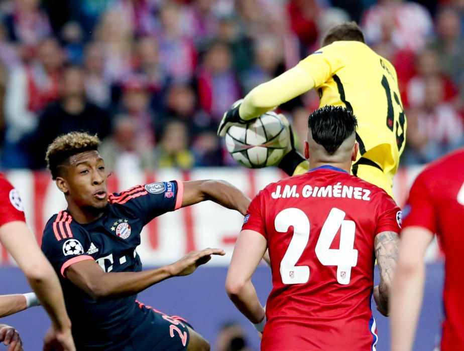 Imágenes del partido entre Atlético y Bayern.