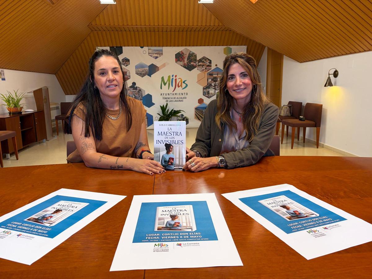 Presentación de la charla con Lola Cabrillana en Mijas.