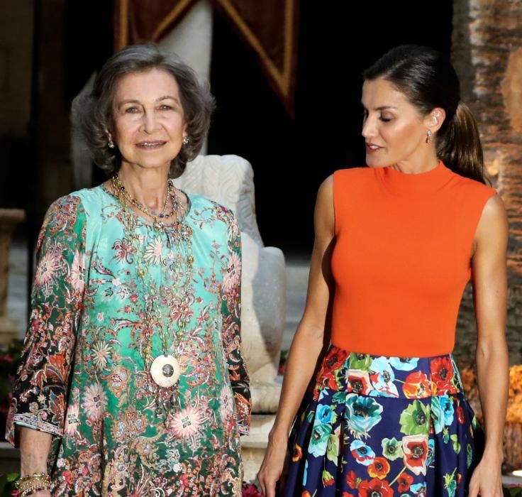 La reina Letizia y la reina Sofía en Mallorca