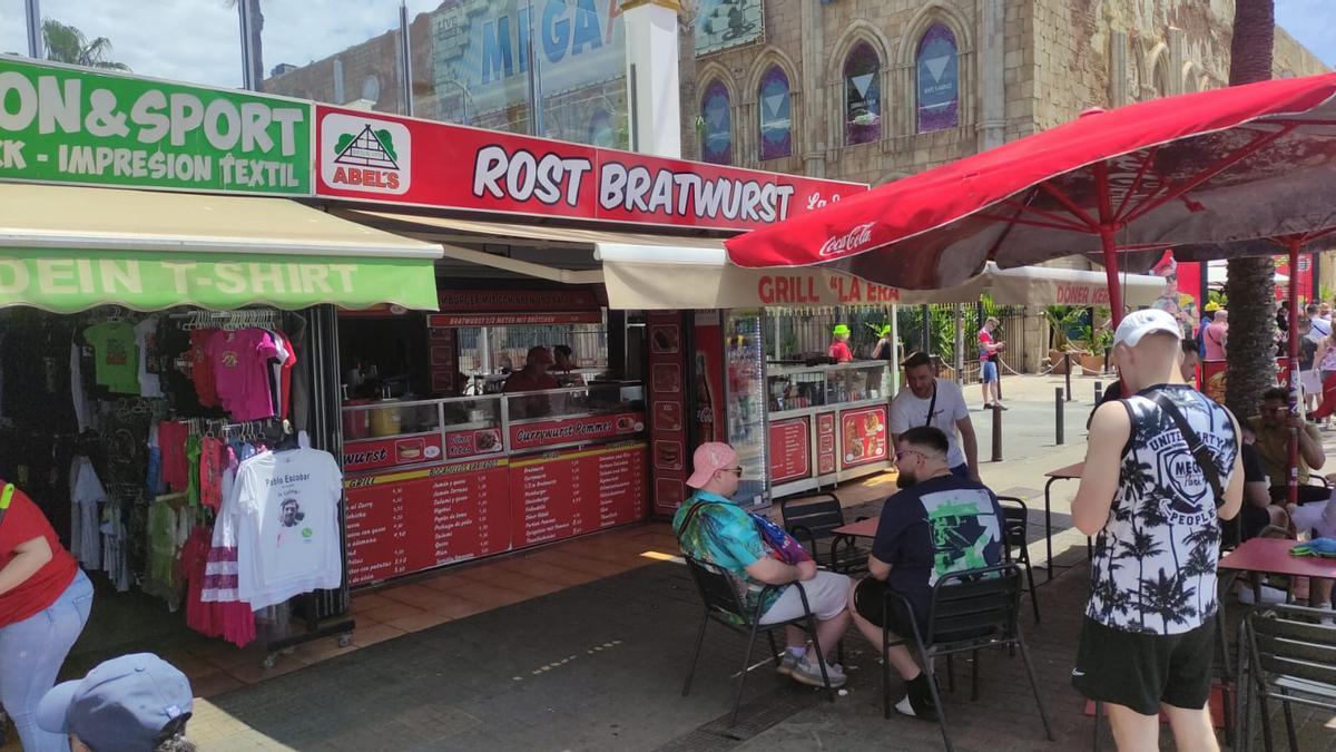 Abels Rostbratwurst neben dem Megapark an der Playa de Palma