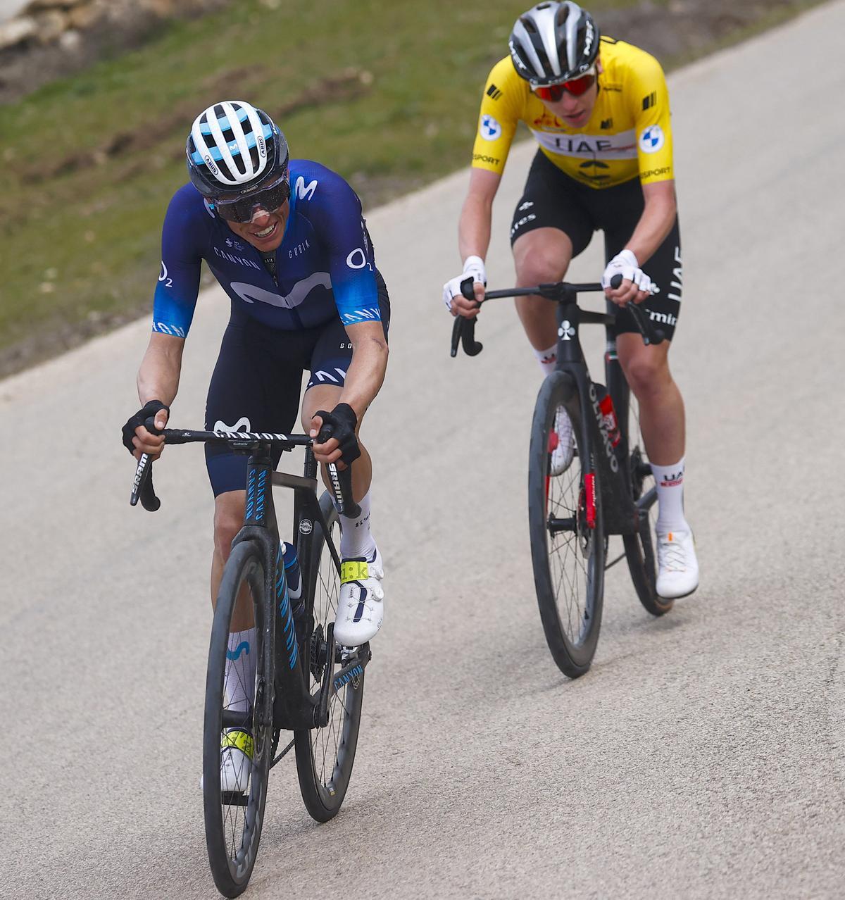 Ciclismo. Vuelta a Andalucía. 4ª etapa. Enric Mas y Pogacar