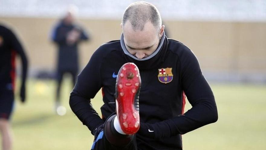 El capità del Barça en un entrenament.