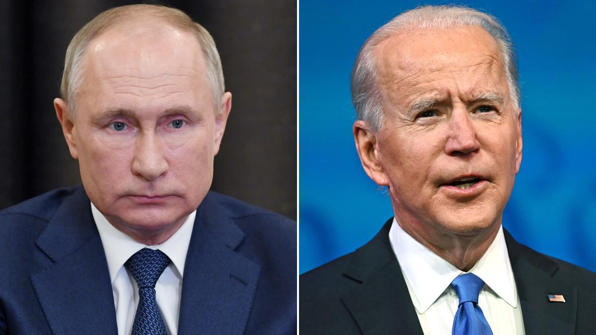 Vladimir Putin y Joe Biden